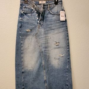 Free people denim skirt